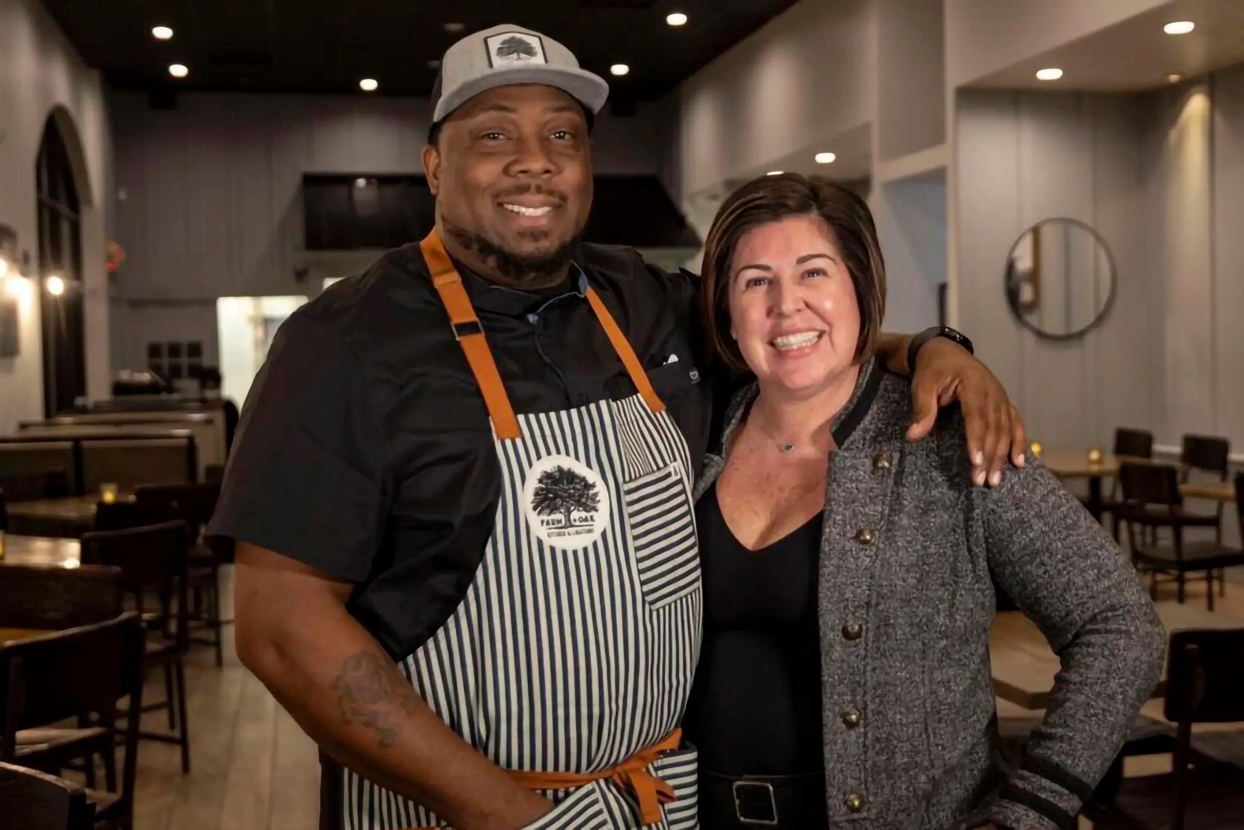 The Farm + Oak chef and Kim